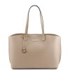 Women Tuscany Leather | Tl Bag Leather Shopping Bag Tl141828 Light Taupe