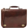 Business Tuscany Leather | Siena Leather Messenger Bag 2 Compartments Tl142243 Brown