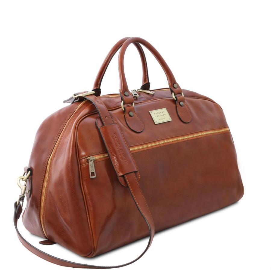 Luggage Tuscany Leather | Tl Voyager - Leather Travel Bag - Large Size Tl141422 Brown