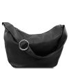 Women Tuscany Leather | Yvette Leather Hobo Bag Tl140900 Black