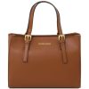 Women Tuscany Leather | Aura Leather Handbag Tl141434 Cognac