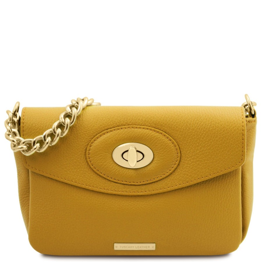 Women Tuscany Leather | Tl Bag Leather Shoulder Bag Tl142288 Mustard