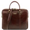 Business Tuscany Leather | Prato - Exclusive Leather Laptop Case Tl141283 Brown