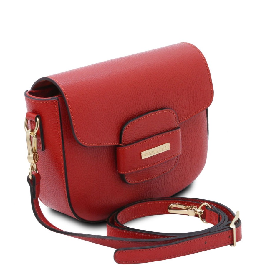 Women Tuscany Leather | Tl Bag Leather Shoulder Bag Tl142249 Lipstick Red