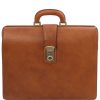 Business Tuscany Leather | Canova Leather Doctor Bag Briefcase 3 Compartments Tl141826 Natural