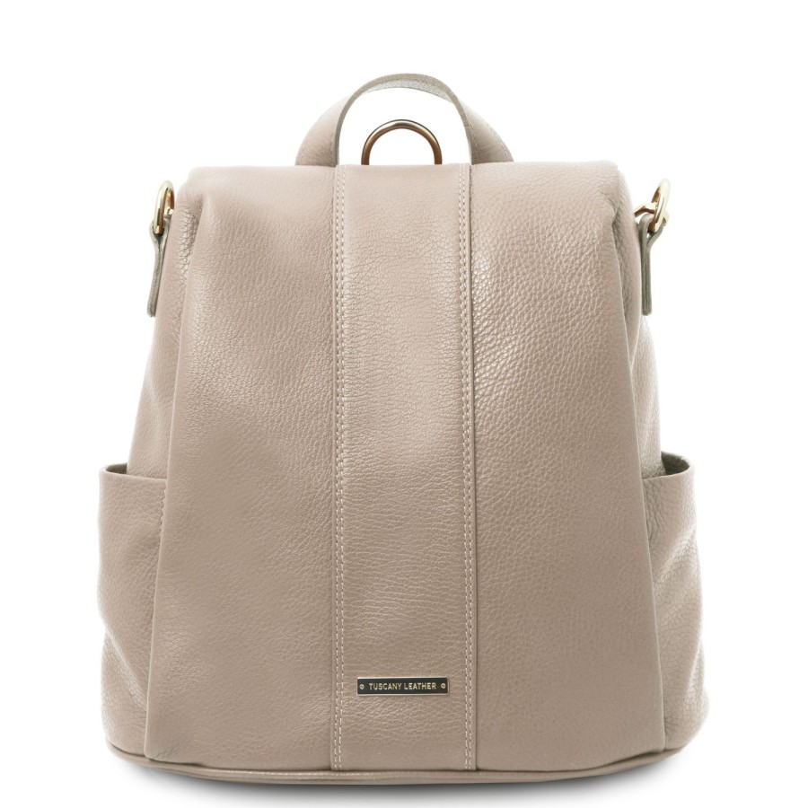 Women Tuscany Leather | Tl Bag Soft Leather Backpack Tl142138 Light Taupe