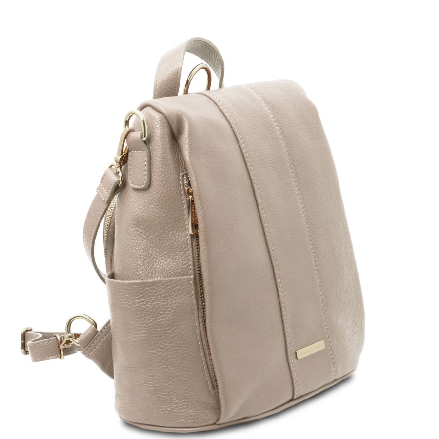 Women Tuscany Leather | Tl Bag Soft Leather Backpack Tl142138 Light Taupe