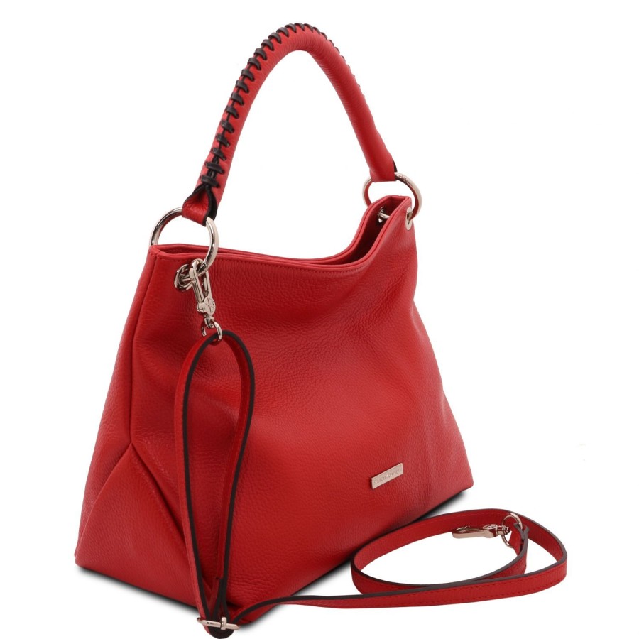 Women Tuscany Leather | Tl Bag Soft Leather Handbag Tl142087 Lipstick Red