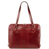 Women Tuscany Leather | Ravenna Exclusive Lady Business Bag Tl141795 Red