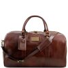 Luggage Tuscany Leather | Tl Voyager Travel Leather Duffle Bag - Large Size Tl141247 Brown