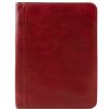 Business Tuscany Leather | Luigi Xiv Leather Document Case With Zip Closure Tl141287 Red