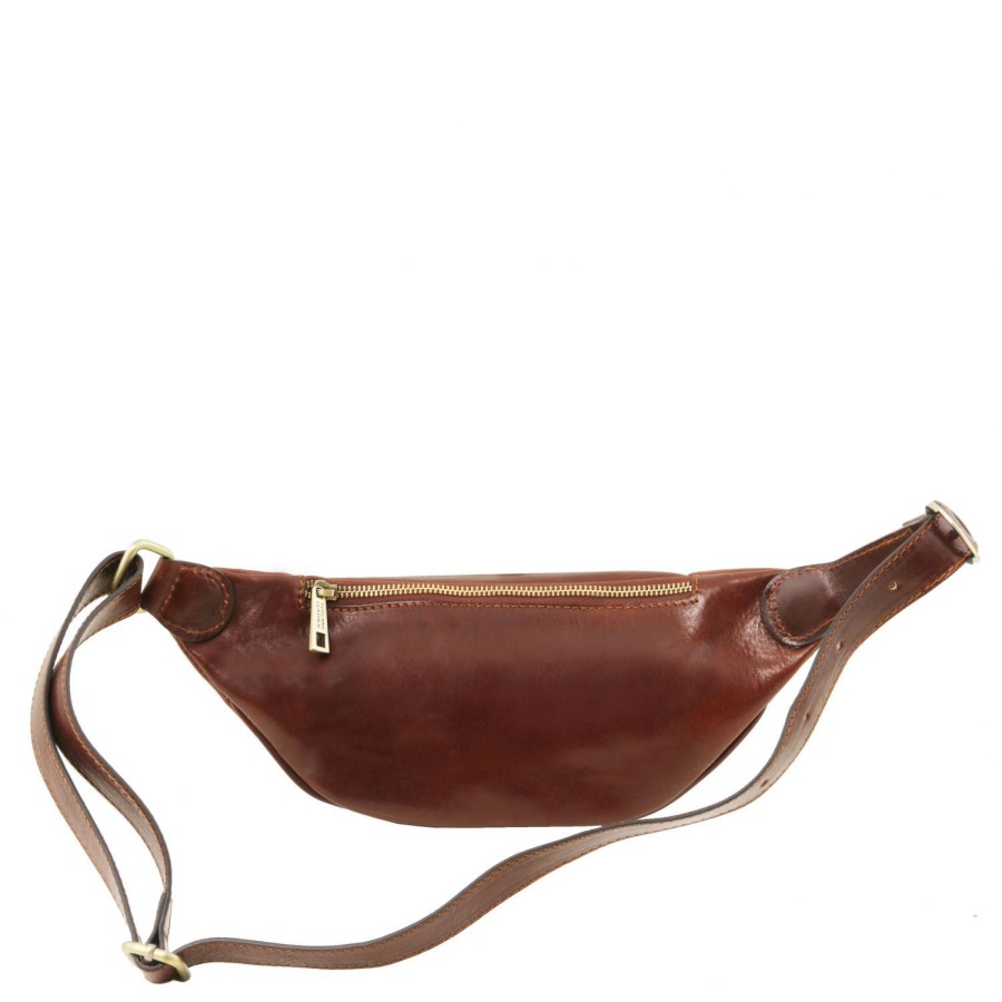 Men Tuscany Leather | Leather Fanny Pack Tl141797 Dark Brown