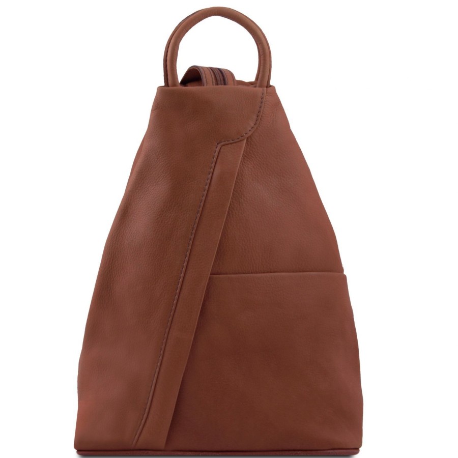 Women Tuscany Leather | Shanghai Leather Backpack Tl140963 Cinnamon