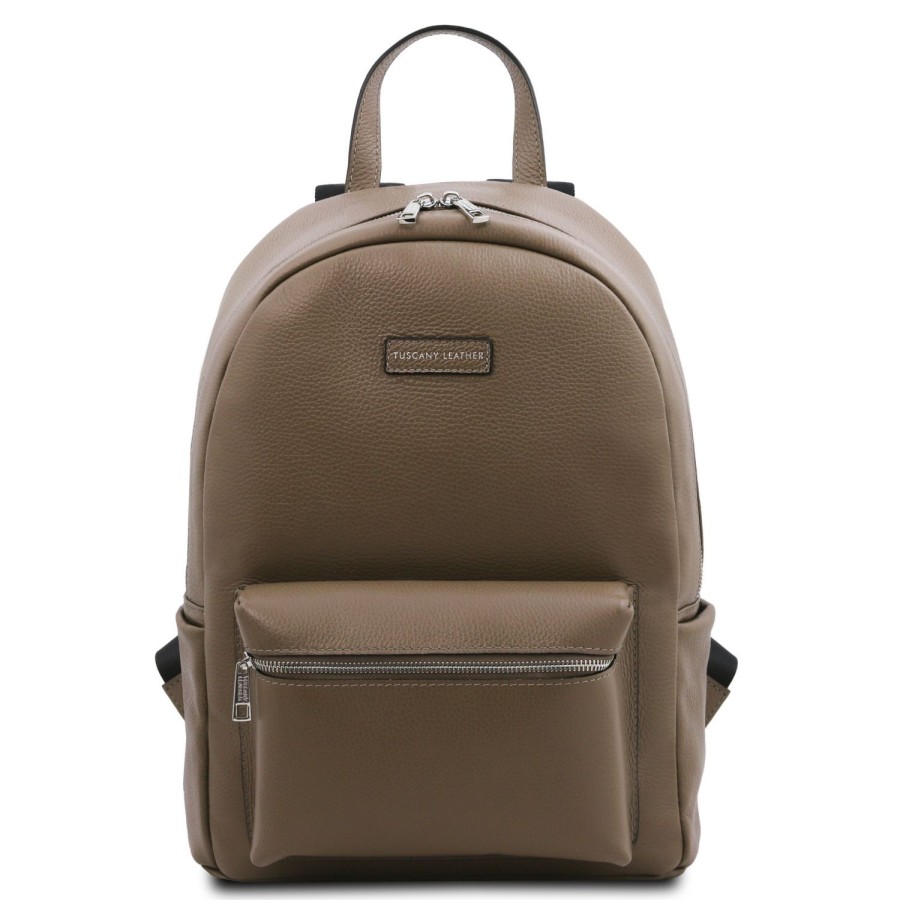 Business Tuscany Leather | Dakota Soft Leather Backpack Tl142333 Dark Taupe