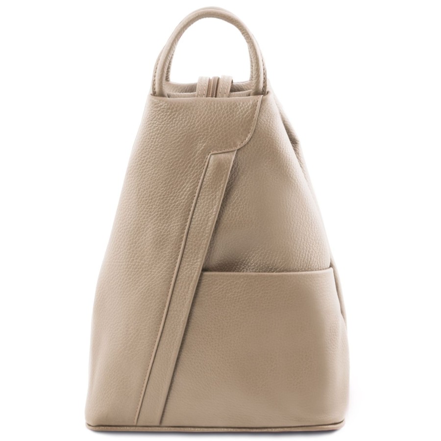 Women Tuscany Leather | Shanghai Soft Leather Backpack Tl141881 Light Taupe