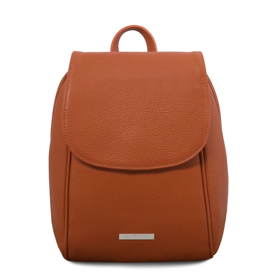 Women Tuscany Leather | Tl Bag Soft Leather Backpack Tl141905 Cognac