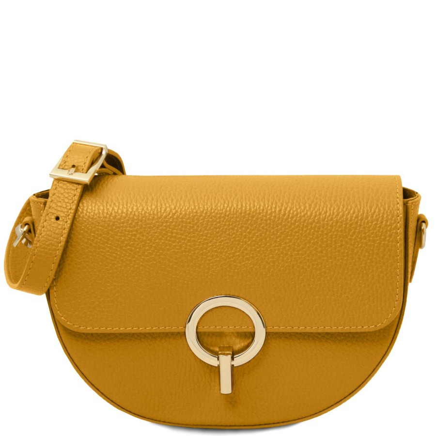 Women Tuscany Leather | Astrea Leather Shoulder Bag Tl142284 Mustard