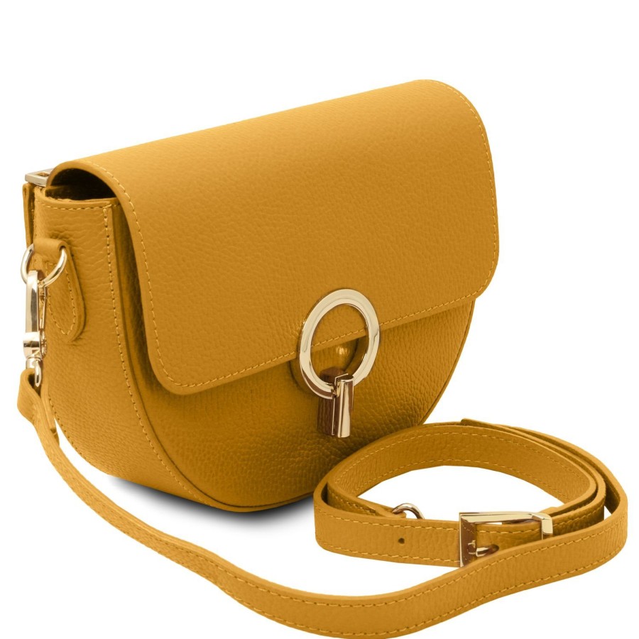 Women Tuscany Leather | Astrea Leather Shoulder Bag Tl142284 Mustard