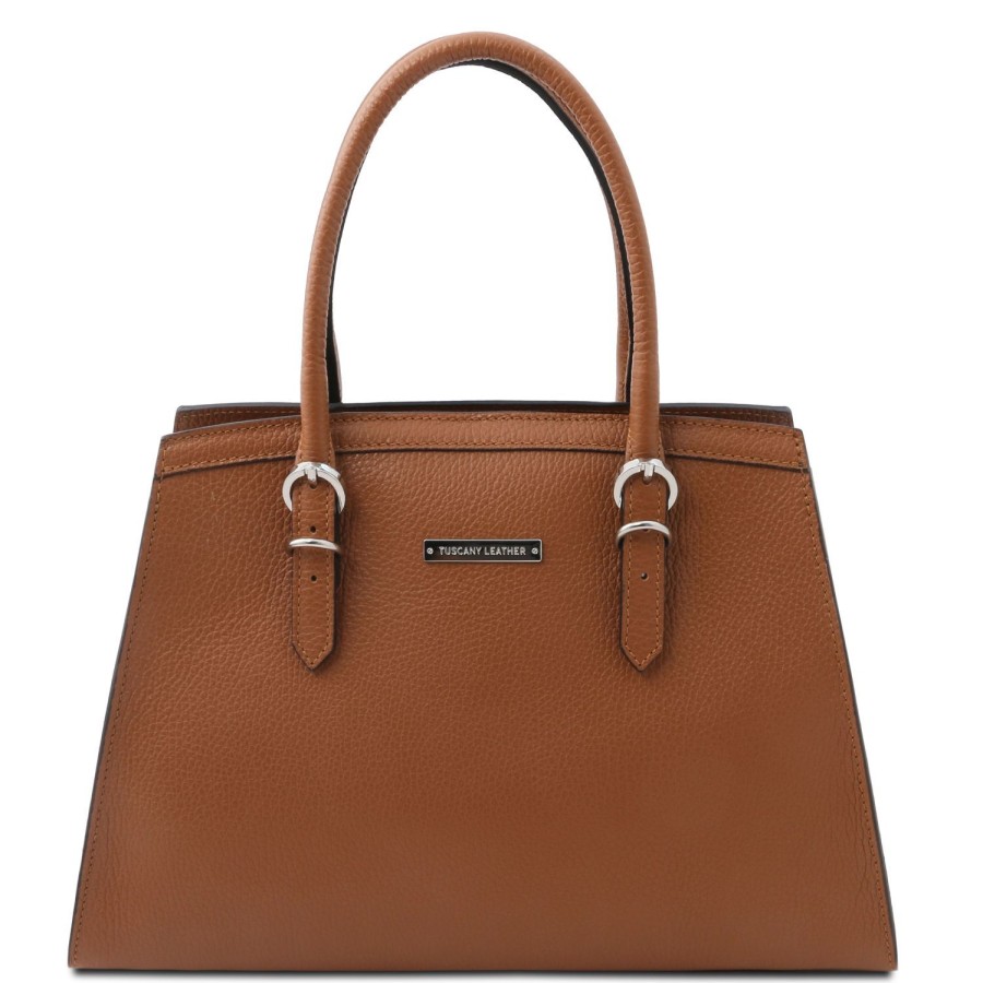 Women Tuscany Leather | Tl Bag Leather Handbag Tl142147 Cognac