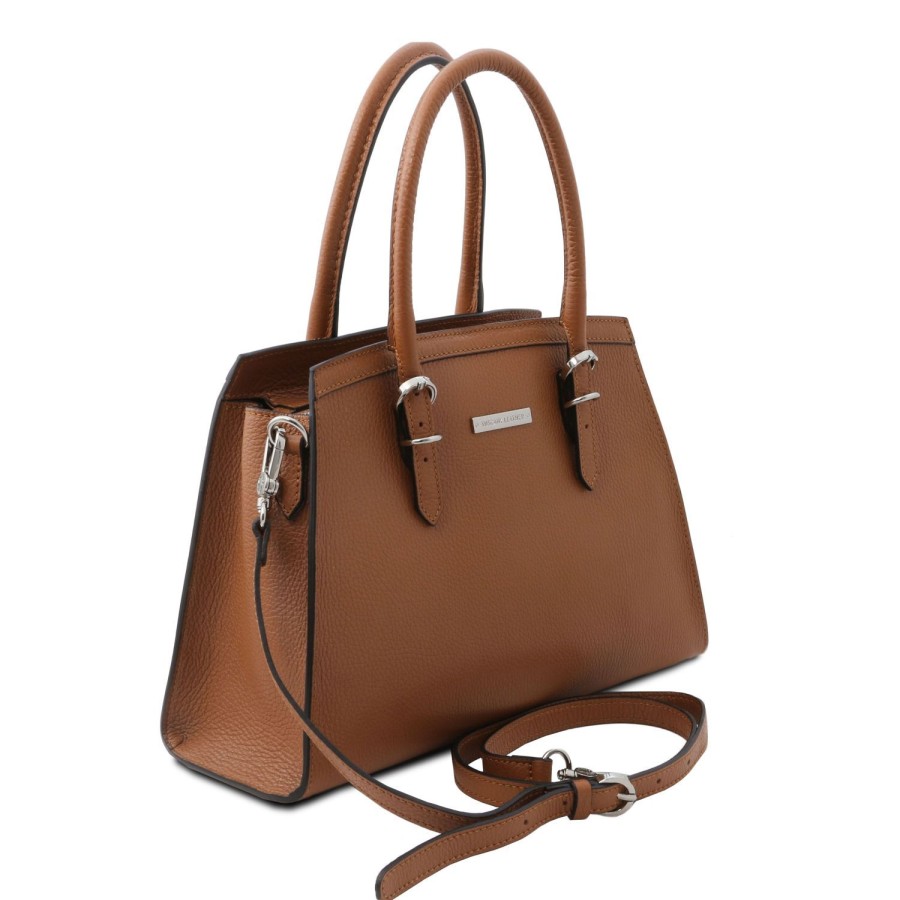 Women Tuscany Leather | Tl Bag Leather Handbag Tl142147 Cognac