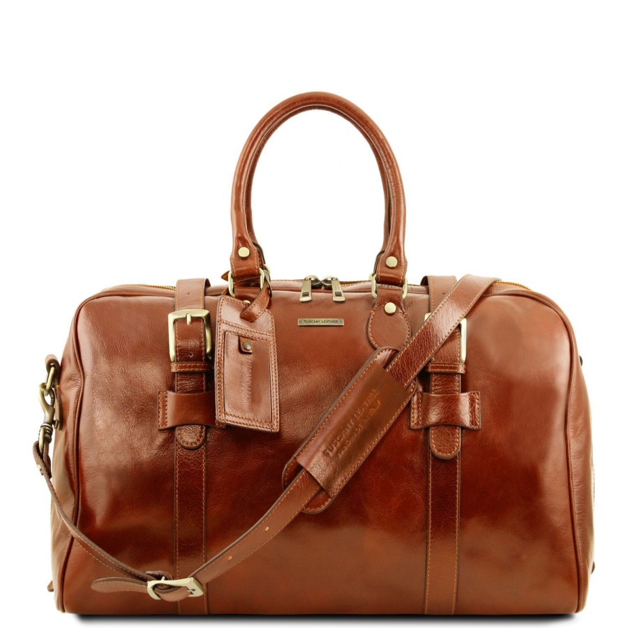 Luggage Tuscany Leather | Tl Voyager - Leather Travel Bag - Small Size Tl141249 Honey