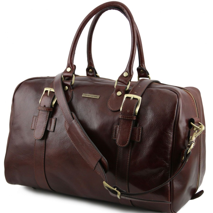 Luggage Tuscany Leather | Tl Voyager - Leather Travel Bag - Small Size Tl141249 Honey