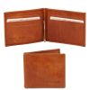 Men Tuscany Leather | Exclusive Leather Card Holder With Money Clip Tl142055 Honey