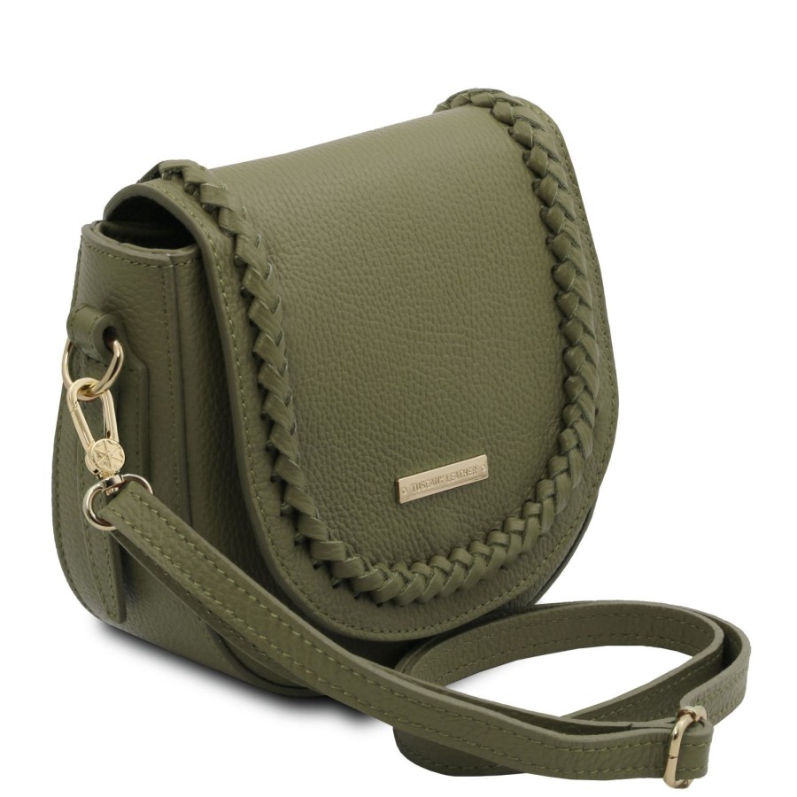 Women Tuscany Leather | Tl Bag Leather Shoulder Bag Tl142218 Forest Green