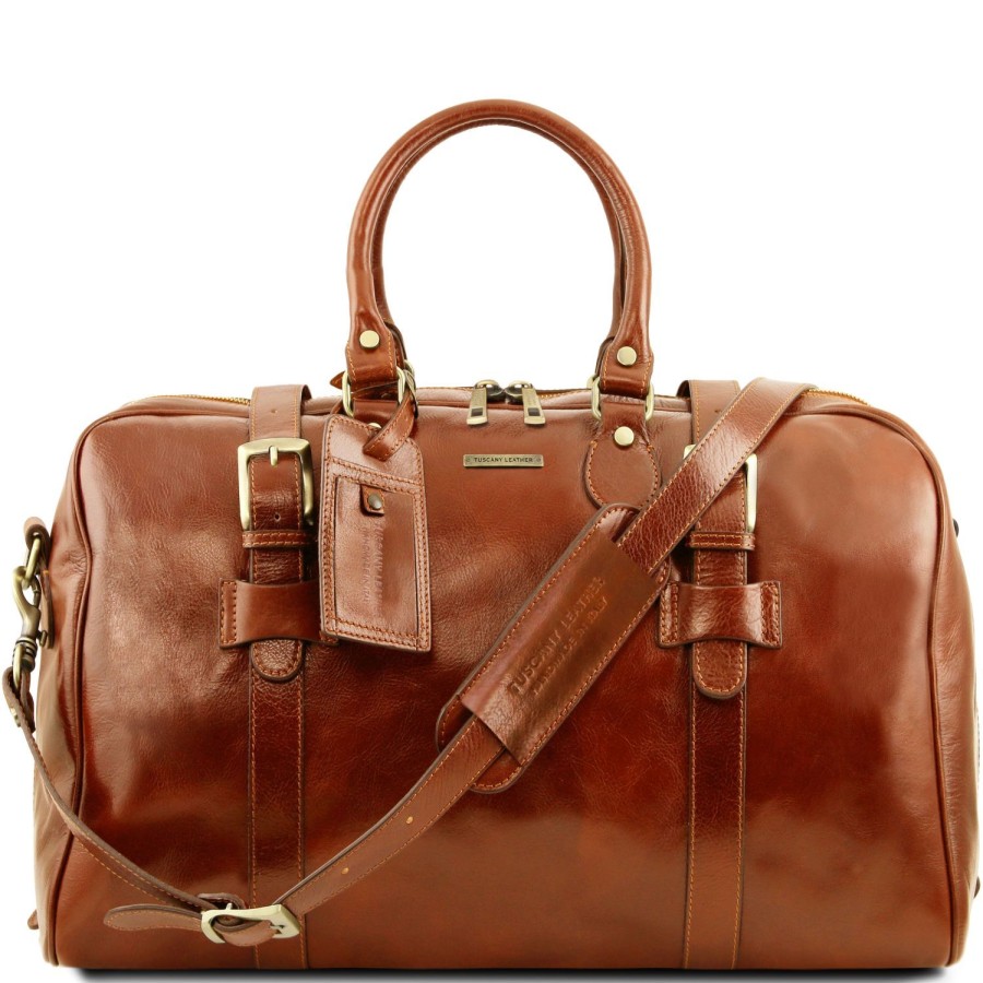 Luggage Tuscany Leather | Tl Voyager - Leather Travel Bag - Large Size Tl141248 Honey