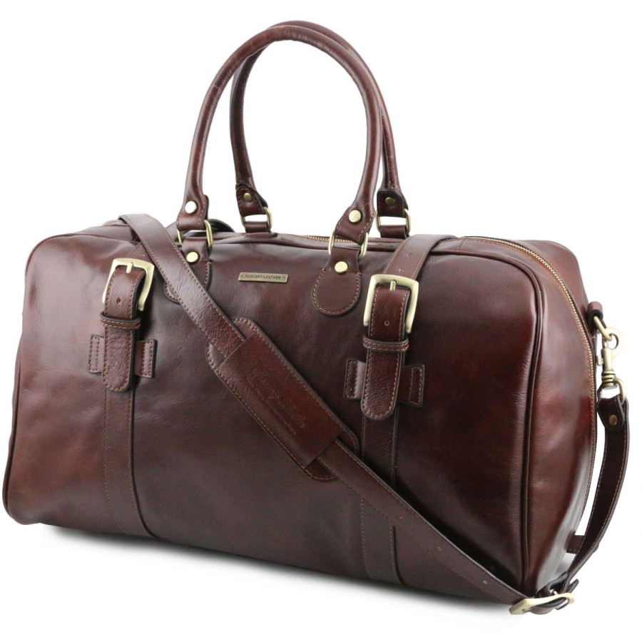 Luggage Tuscany Leather | Tl Voyager - Leather Travel Bag - Large Size Tl141248 Honey