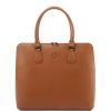 Women Tuscany Leather | Magnolia Leather Business Bag For Women Tl141809 Cognac