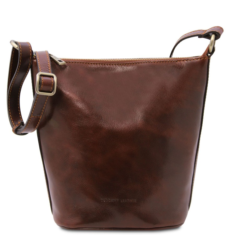 Women Tuscany Leather | Giusi Leather Shoulder Bag Tl142334 Brown