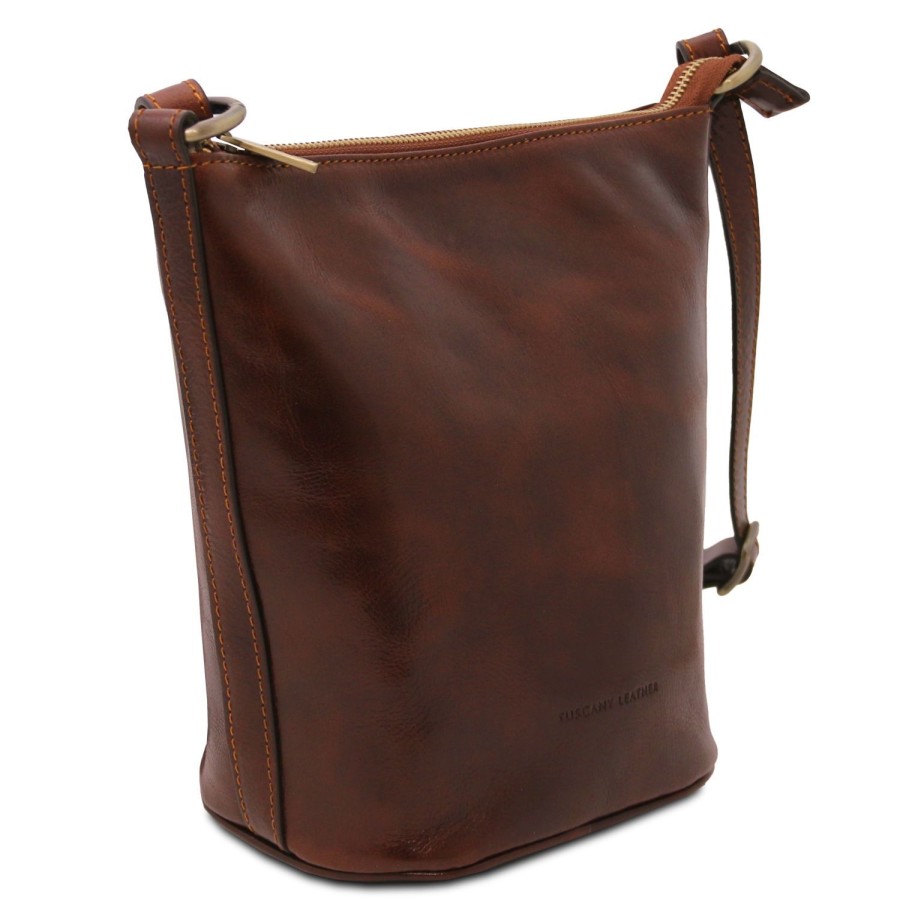 Women Tuscany Leather | Giusi Leather Shoulder Bag Tl142334 Brown