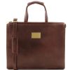 Business Tuscany Leather | Palermo Leather Briefcase 3 Compartments For Women Tl141343 Brown