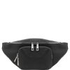 Men Tuscany Leather | Anthony Soft Leather Fanny Pack Tl142155 Black