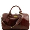 Luggage Tuscany Leather | Tl Voyager - Travel Leather Duffle Bag Small Size Tl141250 Brown