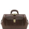 Business Tuscany Leather | Bernini Exclusive Leather Doctor Bag Tl142089 Dark Brown