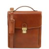 Men Tuscany Leather | David - Leather Crossbody Bag - Small Size Tl141425 Honey