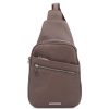 Men Tuscany Leather | Albert Soft Leather Crossover Bag Tl142022 Grey