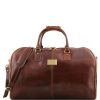 Luggage Tuscany Leather | Antigua - Travel Leather Duffle/Garment Bag Tl141538 Brown