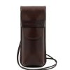 Men Tuscany Leather | Leather Eyeglasses/Smartphone/Watch Holder Tl141282 Dark Brown