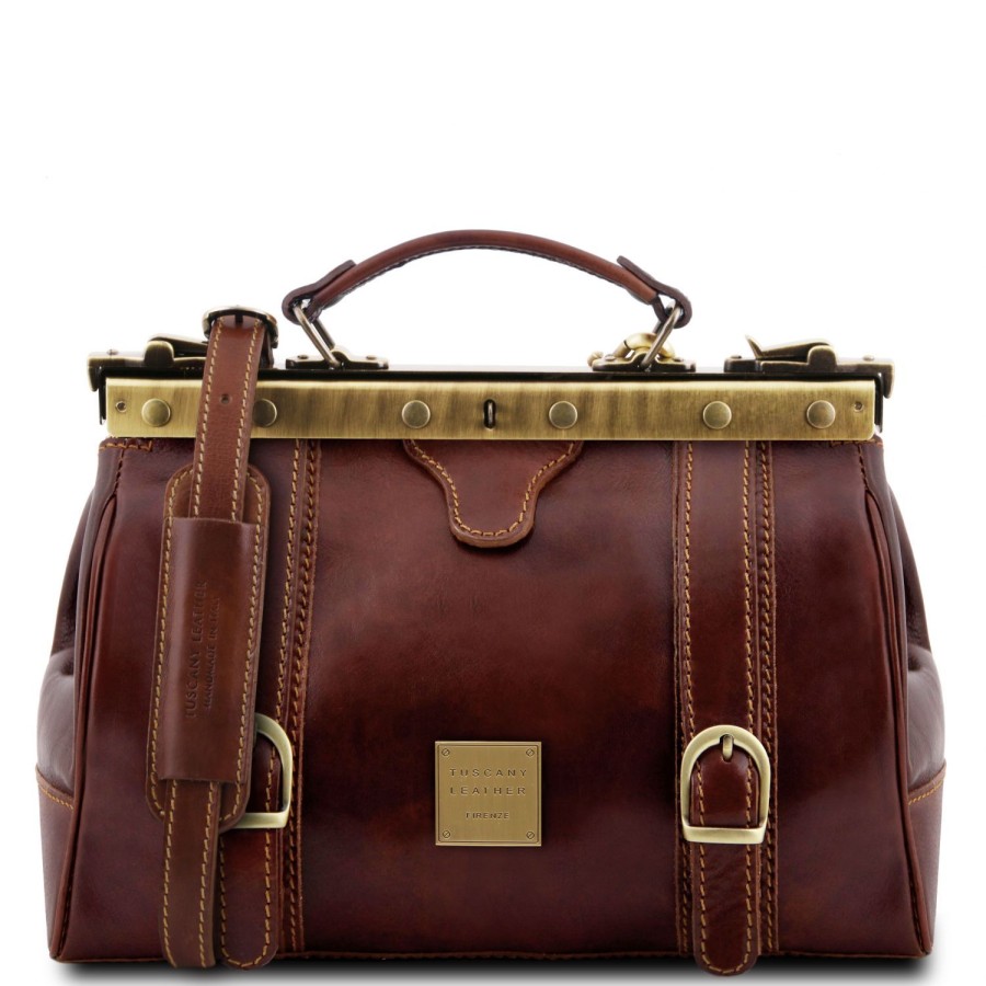 Women Tuscany Leather | Monalisa - Doctor Gladstone Leather Bag Tl10034 Brown