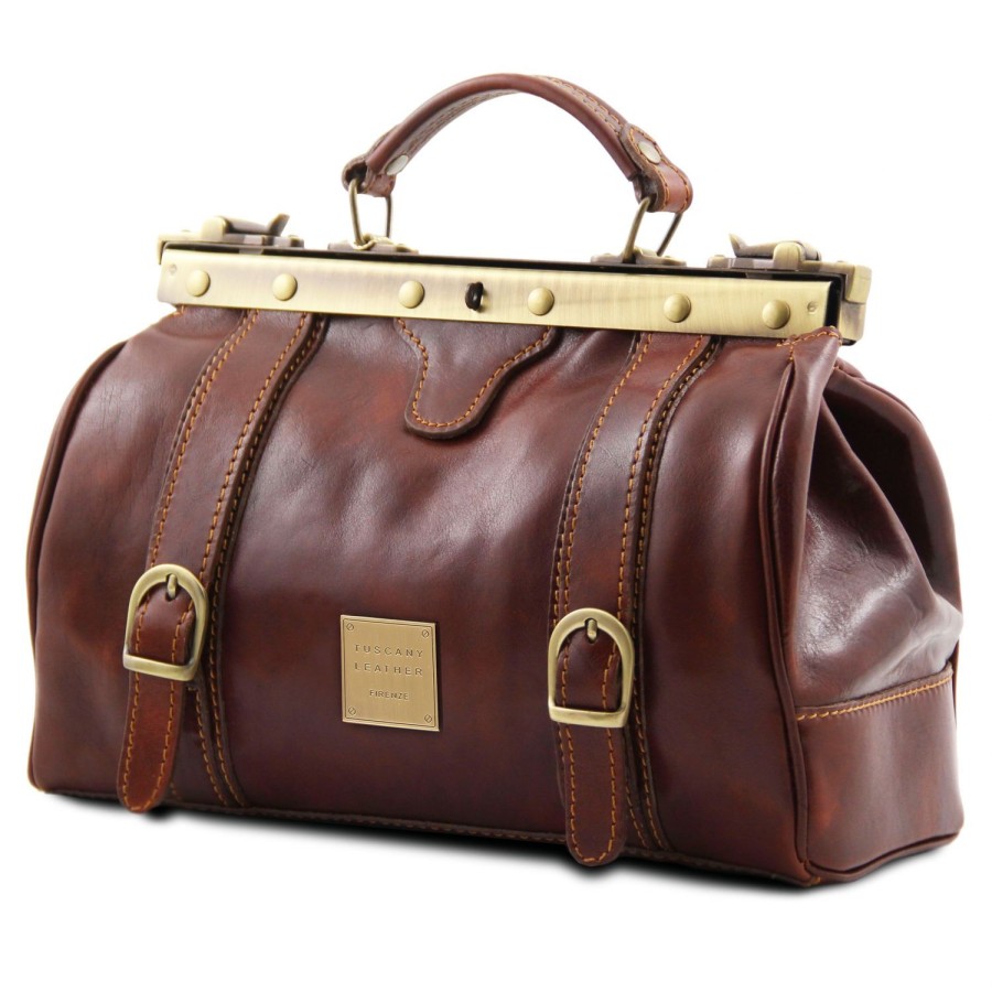 Women Tuscany Leather | Monalisa - Doctor Gladstone Leather Bag Tl10034 Brown