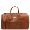 Luggage Tuscany Leather | Francoforte Exclusive Leather Weekender Travel Bag Tl142338 Natural