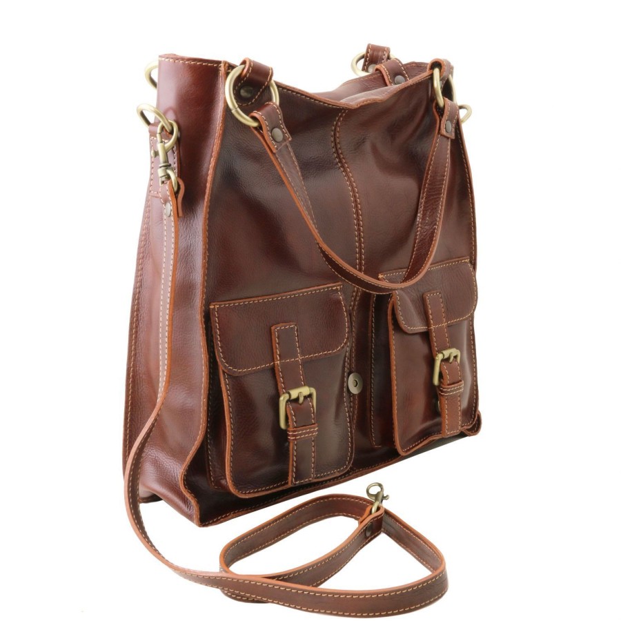 Women Tuscany Leather | Melissa - Lady Leather Bag Tl140928 Brown